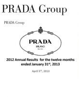 Prada 2012 annual results