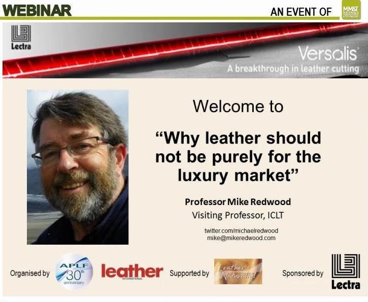 Webinar: Why leather should not be purely for the luxury market
